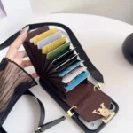 Black Gucci iPhone 17 Pro Max Case with CardHolder - Gucci iPhone case with Strap