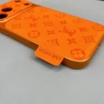Orange Louis Vuitton iPhone 17 Pro Max Case - LV Classic Monogram