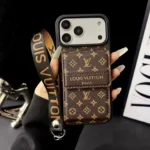 Louis Vuitton iPhone 17 Pro Max Case - LV Classic Small Monogram Wallet & Strap