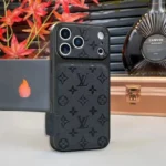 Black Louis Vuitton iPhone 17 Pro Max Case - LV Classic Monogram